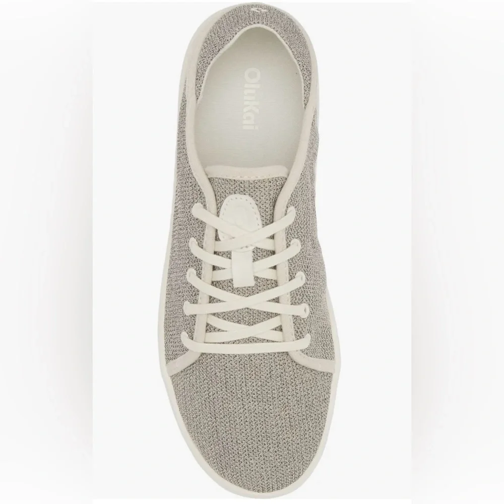 Olukai Pehuea Li Convertible Sneaker Women Tapa/White Sand Sz 7.5